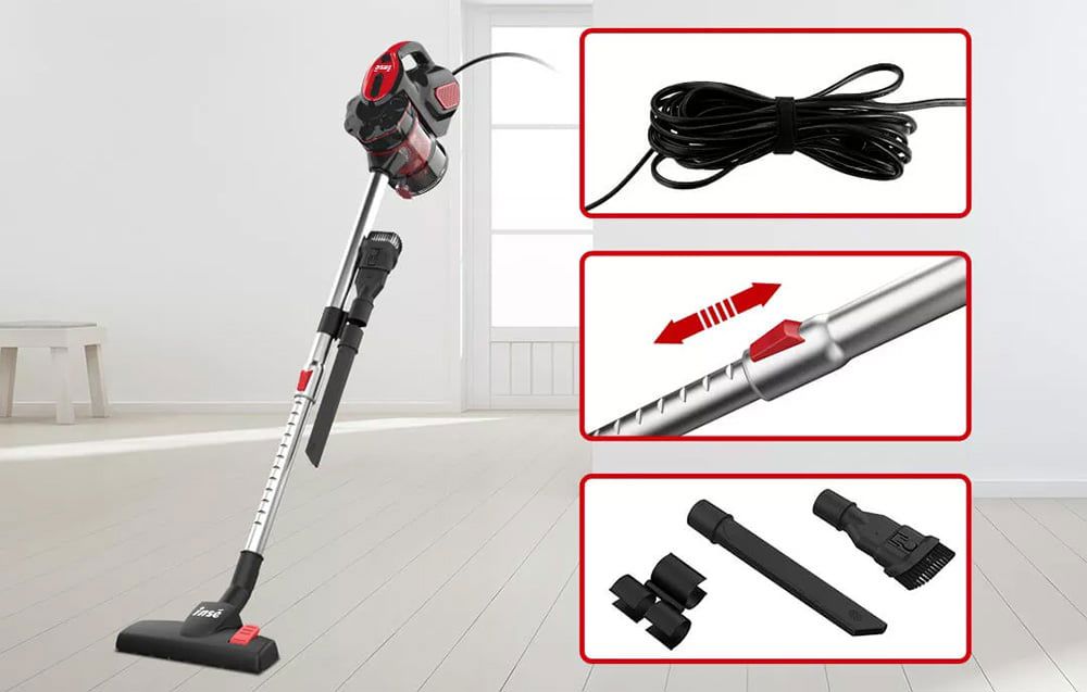 Corded upright vacuum cleaner INSE I5 (red)