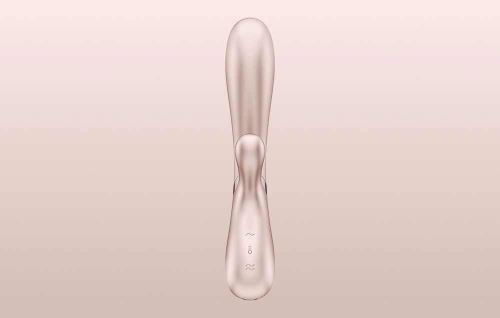 Satisfyer Hot Lover heated vibrator pink and gold