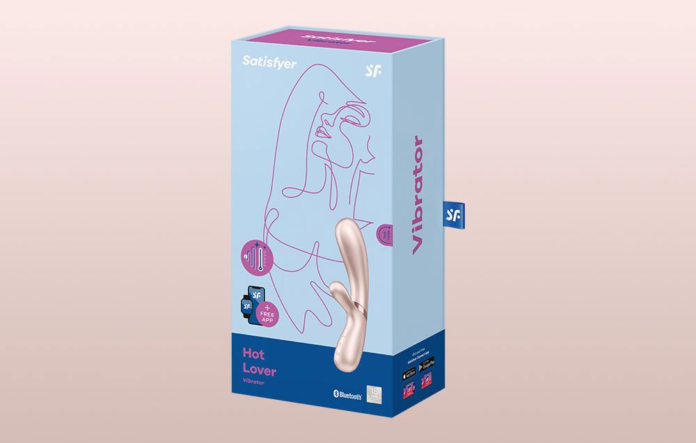 Satisfyer Hot Lover heated vibrator pink and gold