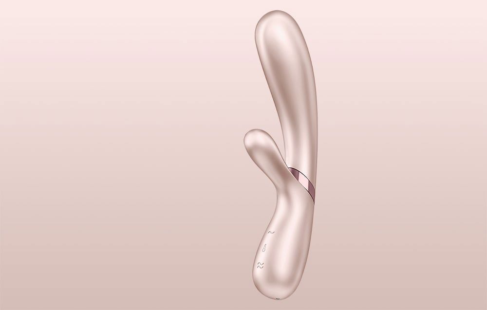 Satisfyer Hot Lover heated vibrator pink and gold