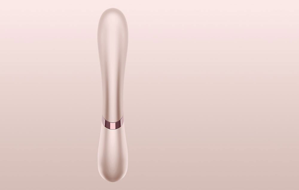 Satisfyer Hot Lover heated vibrator pink and gold