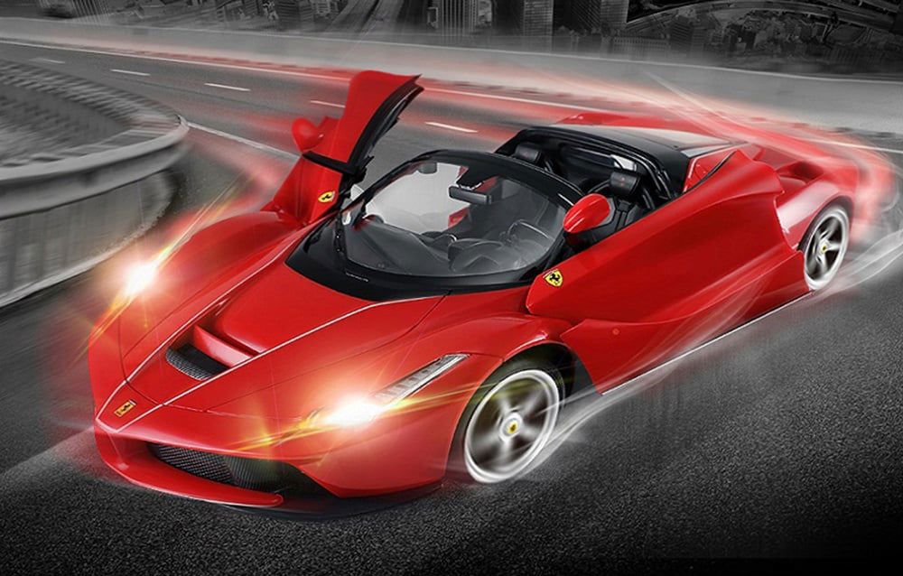 RASTAR R/C 1:14 Ferrari LaFerrari Aperta remote control car with drift function (red)