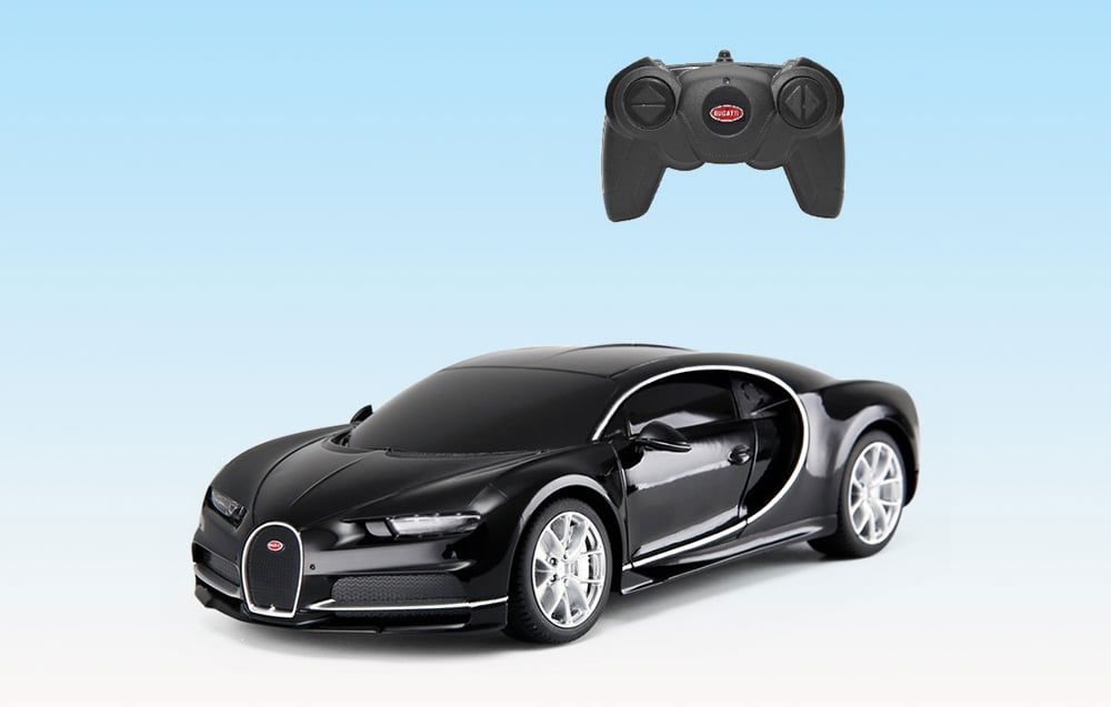 RASTAR R/C 1:24 Bugatti Chiron remote control car (black)