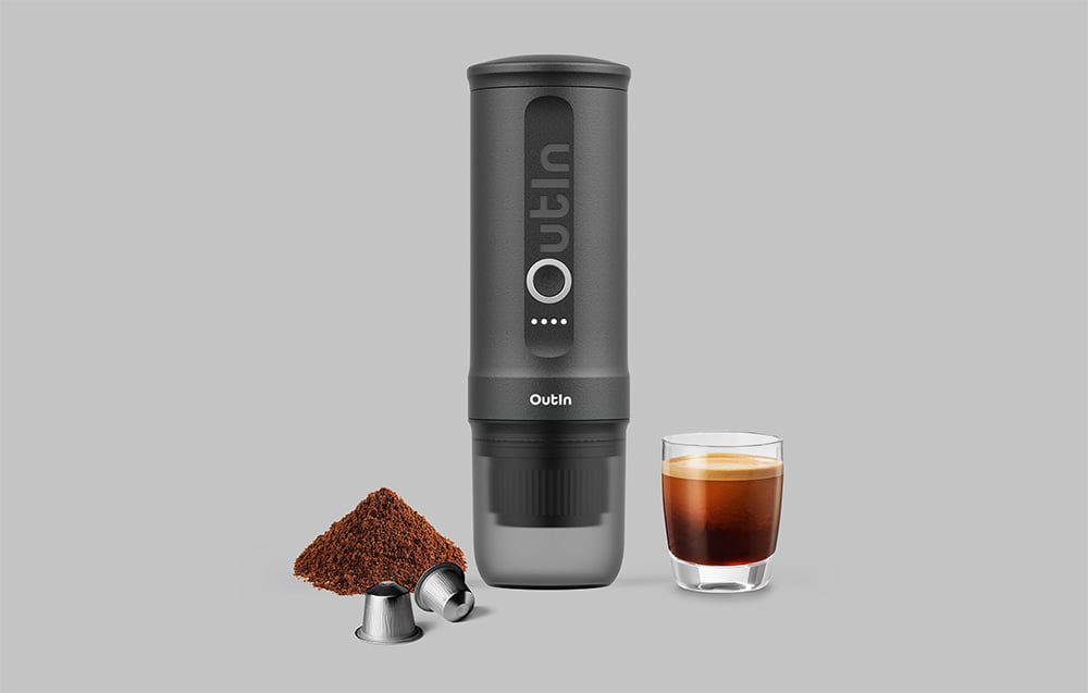 Outin Nano 7500mAh Portable Coffee Maker (Gray)