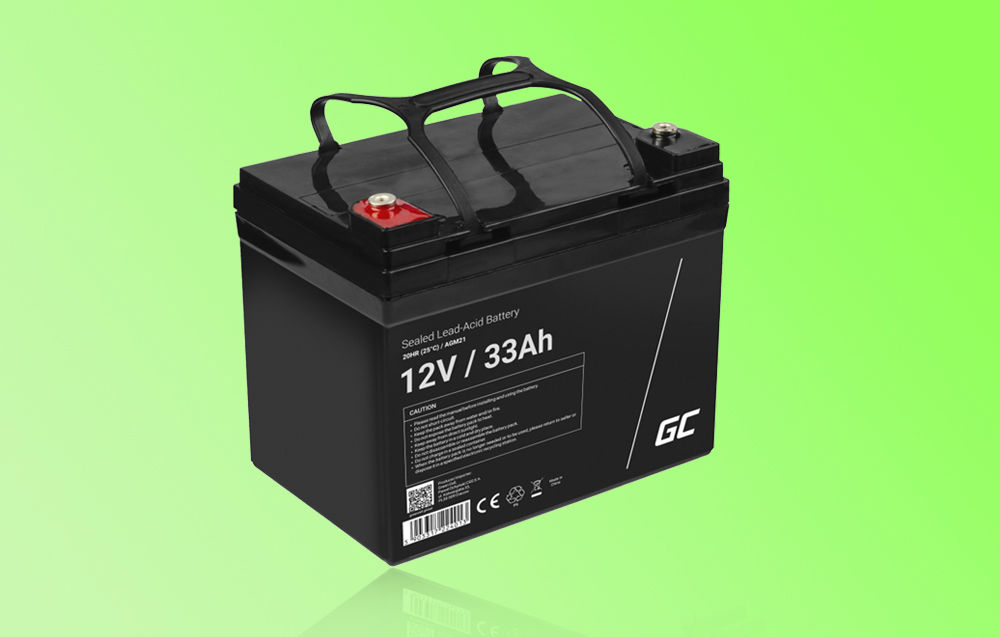 Maintenance-free AGM VRLA Green Cell AGM21 12V 33Ah Battery (for lawnmower, scooter, boat, wheelchair)