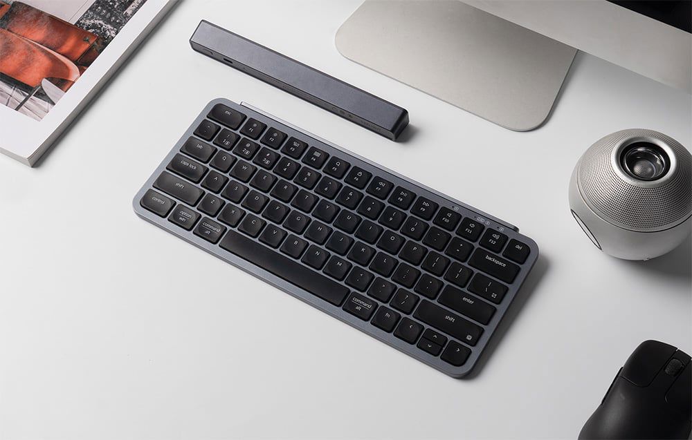 Keychron B1 Pro 2.4 GHz Ultra-Slim Wireless Keyboard (Gray)