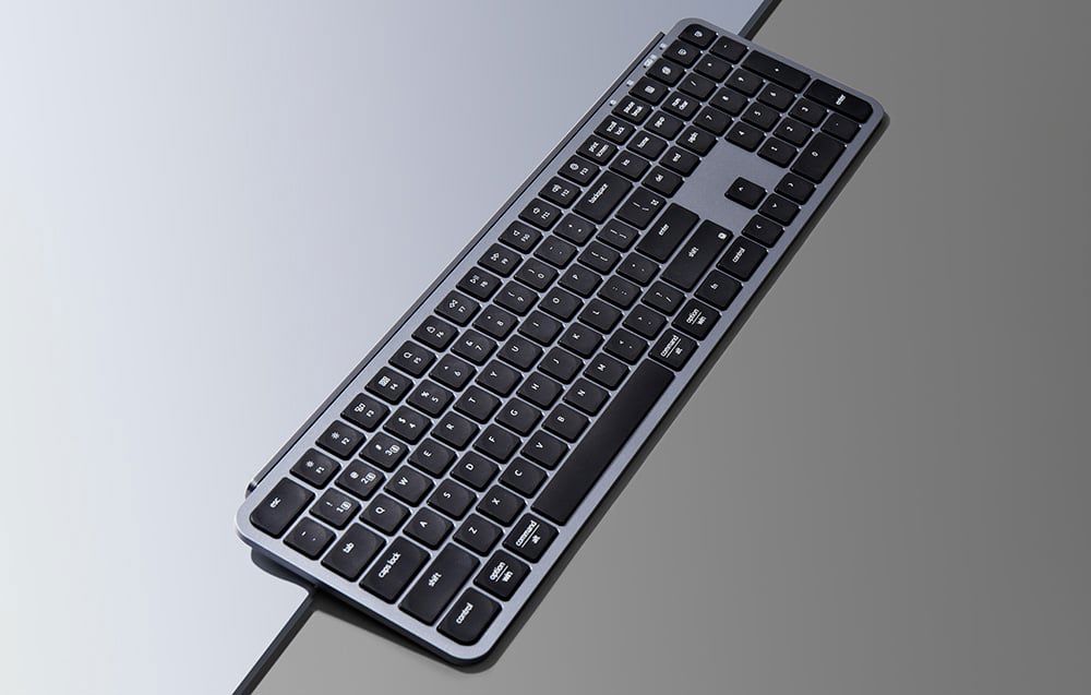 Keychron B6 Pro Wireless Ultra-Slim Full-Size Keyboard (Gray)