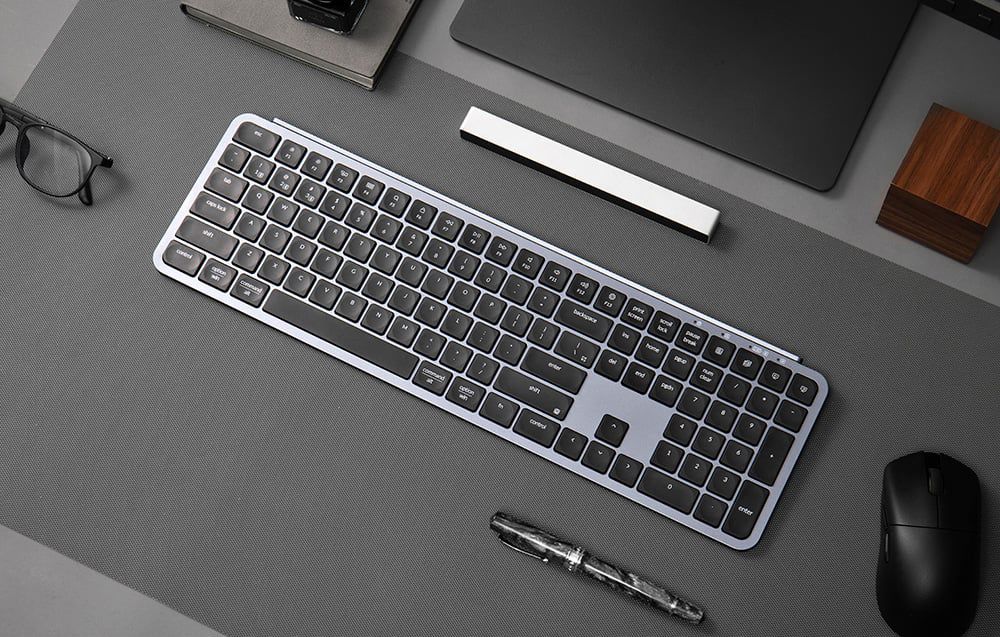 Keychron B6 Pro Wireless Ultra-Slim Full-Size Keyboard (Gray)