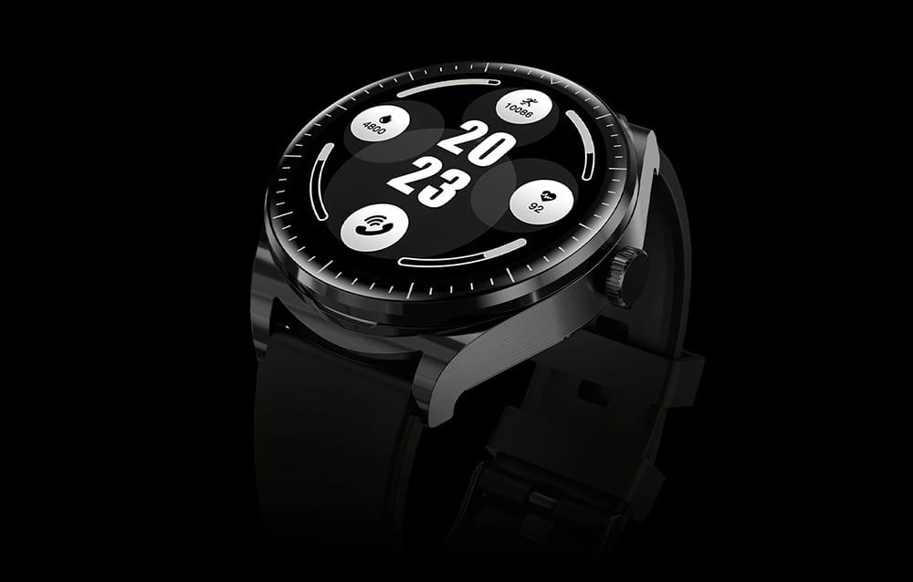 BlitzWolf BW-HW1 smartwatch + TWS headphones (black)