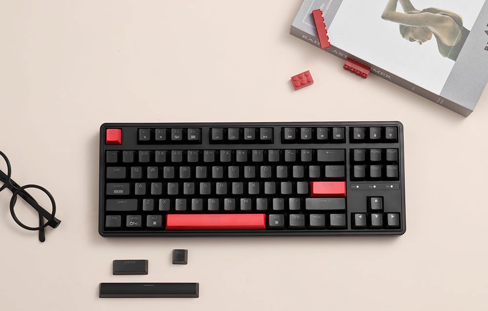 Keychron C3 Pro Red Backlight Red Switch Mechanical Keyboard (black)