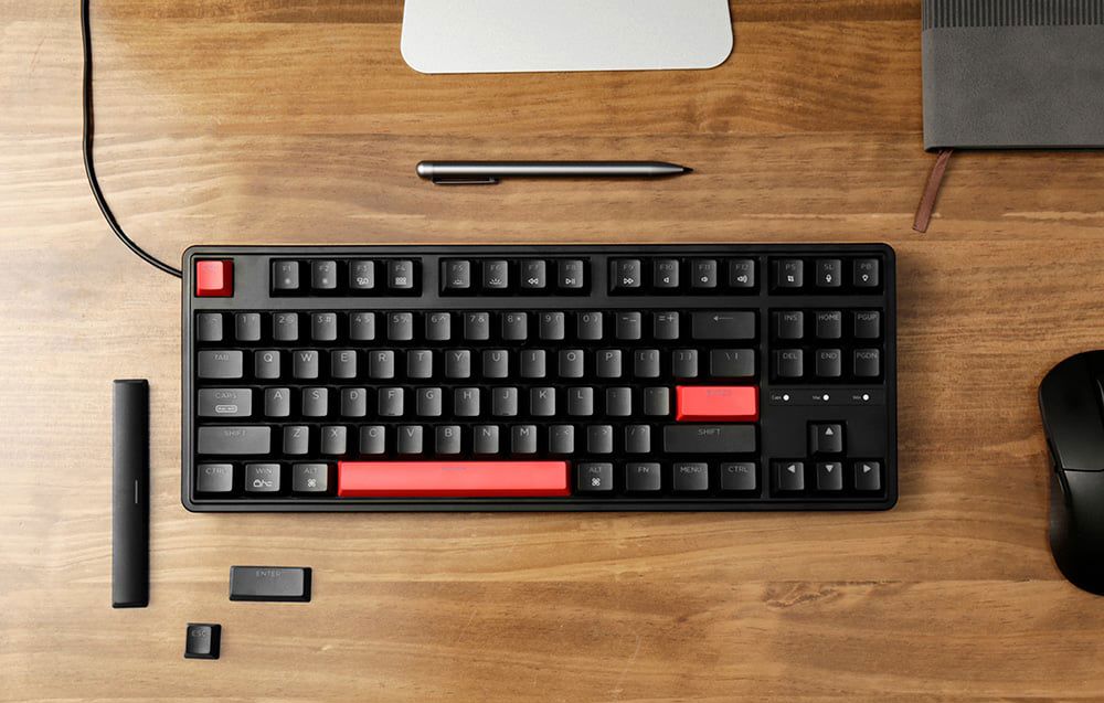 Keychron C3 Pro Red Backlight Red Switch Mechanical Keyboard (black)