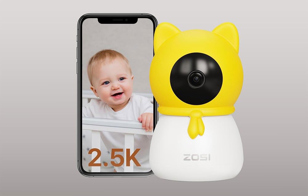 ZOSI 4MP HD 355° Electronic Camera/Nanny