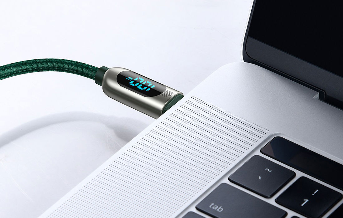 Baseus Display Cable USB-C to USB-C 100W 1m (green)