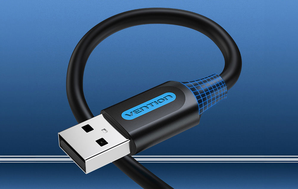 USB 2.0 cable Vention COJBI 2A 3m Black PVC