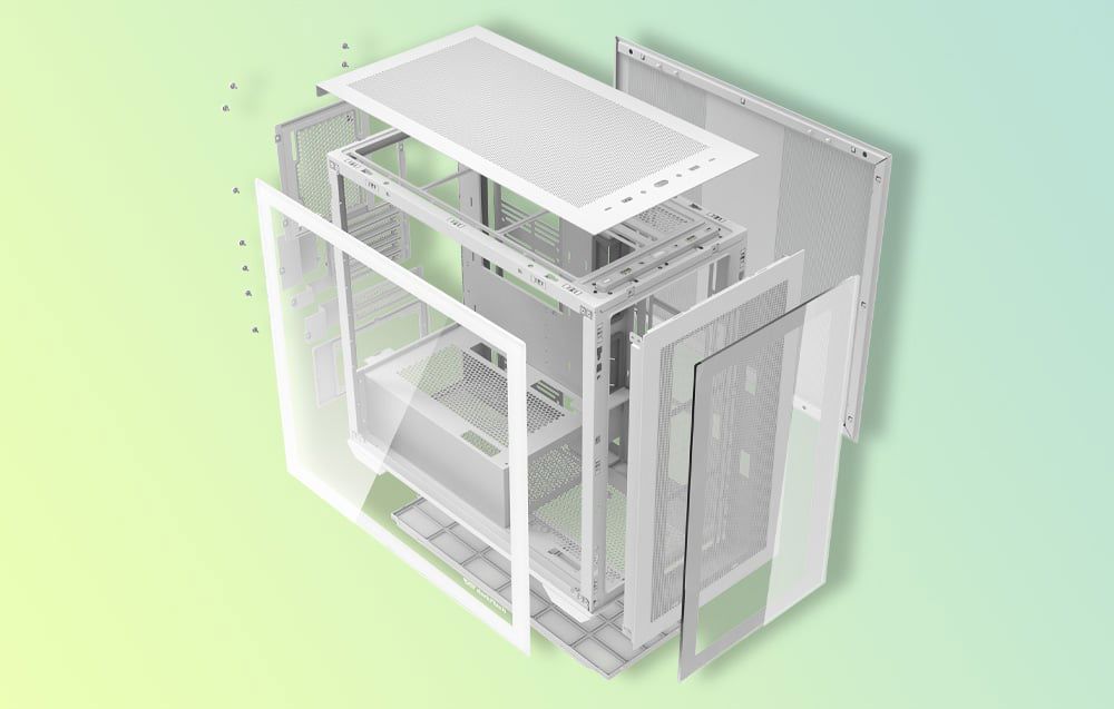 Darkflash DLX4000 GLASS computer case (white)