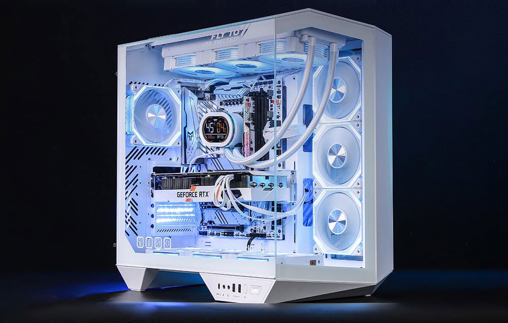 Darkflash DY470 computer case (white) + 4 fans