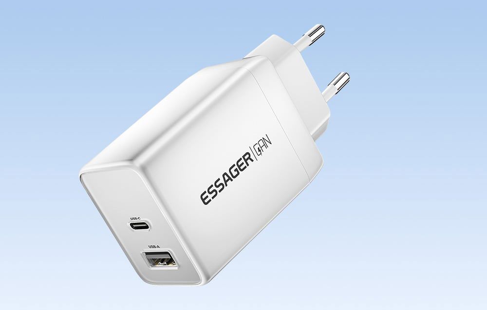 Essager ECT45W-LJB02-Z GaN 45W C+A Chargers (white)