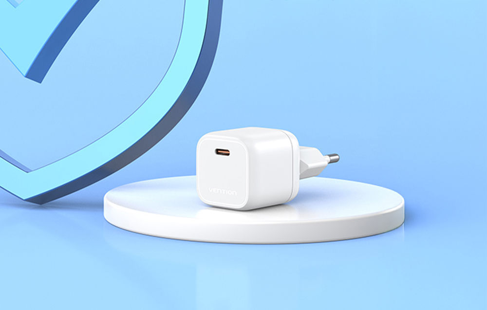 Vention FAKW0-EU USB-C GaN power charger (30W) (white)