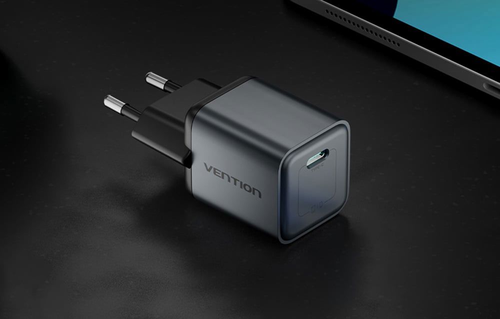 GaN Vention USB-C 20W Charger (Gray)