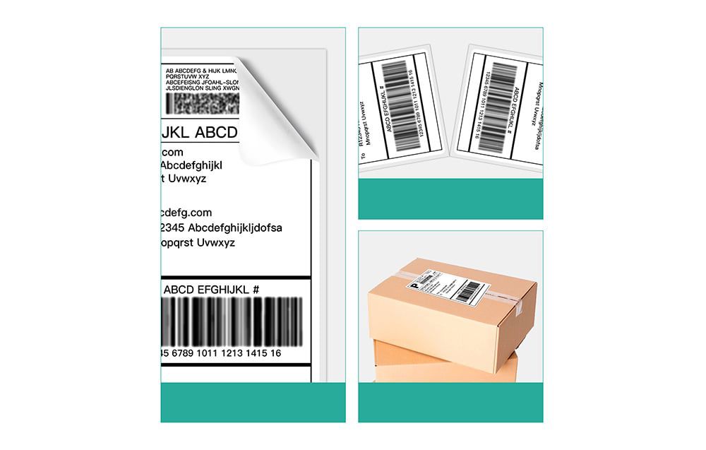 Nelko thermal label for PL70E label printer (white, 4*6 inches)