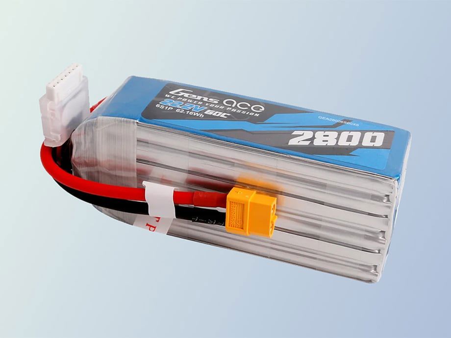 Lipo Gens ace 2800mAh 22.2V 60C 6S1P battery with XT60 connector