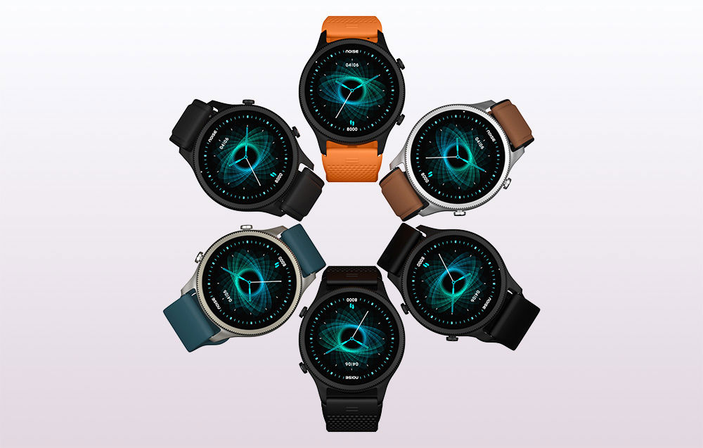 Noise Halo Smartwatch (Brown).