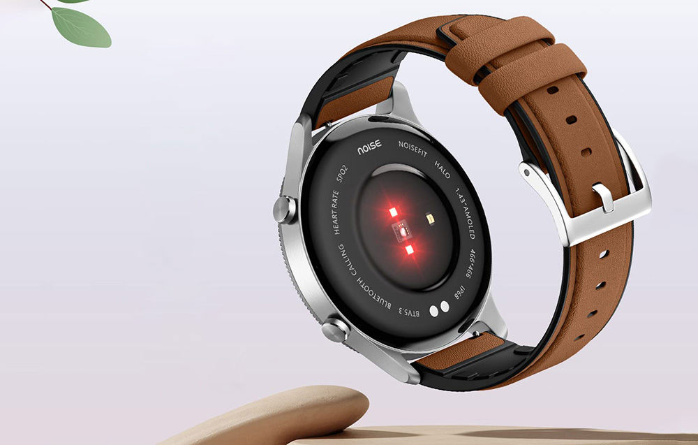 Noise Halo Smartwatch (Brown).