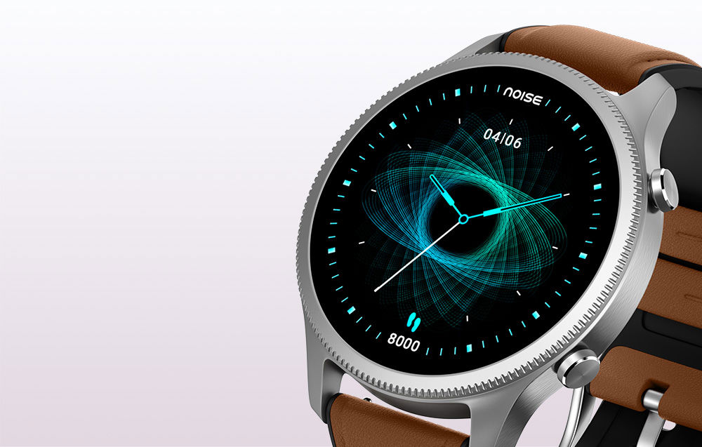 Noise Halo Smartwatch (Brown).