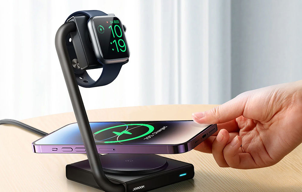 2in1 Magnetic Wireless Charger Joyroom JR-WQN05 15W (Black)