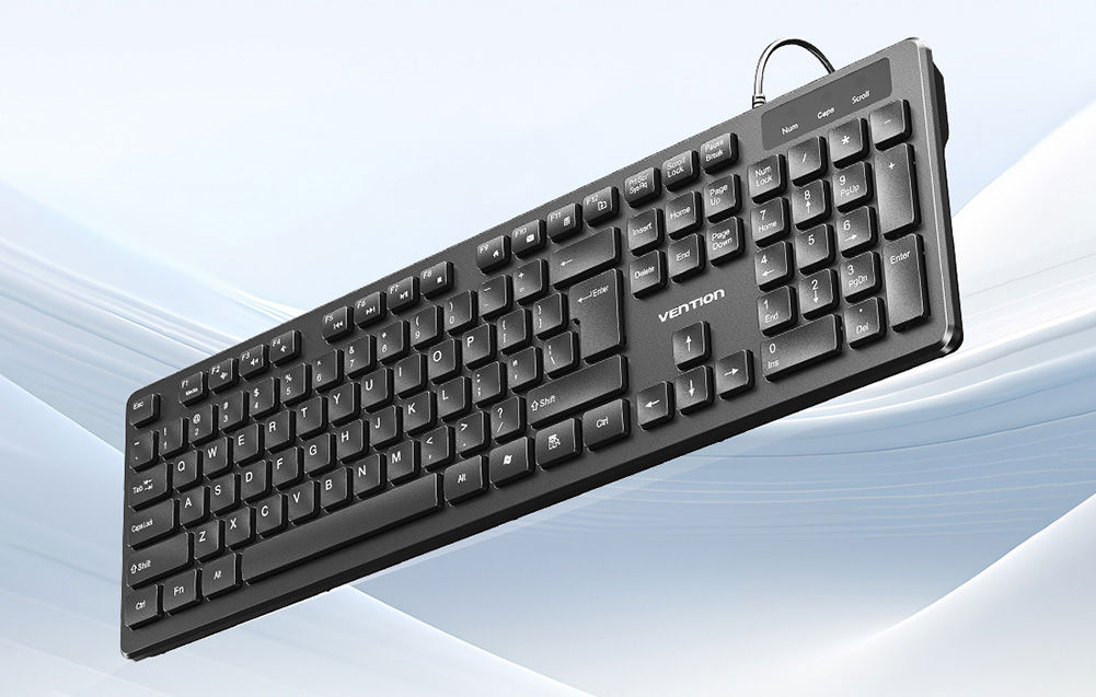 Vention KTCB0-EN Wired Keyboard + Mouse + Mouse Pad Set (Black)