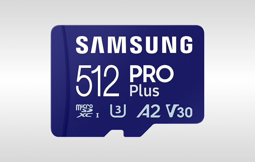 Memory card Samsung Pro PLUS microSDXC 512GB 180/130 MB/s UHS-I U3 (MB-MD512SA/EU)