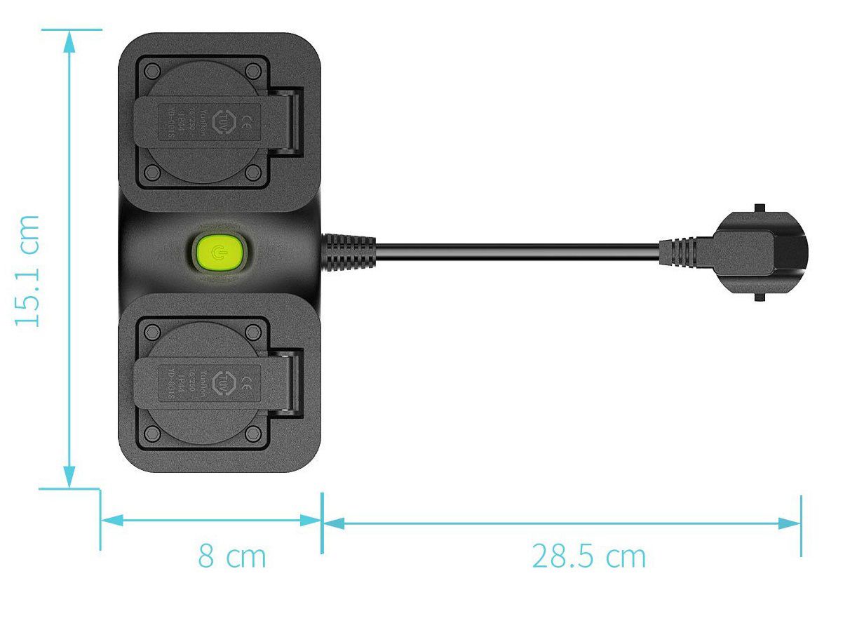 Smart Outdoor Plug WiFi Meross MSS620HK (HomeKit)