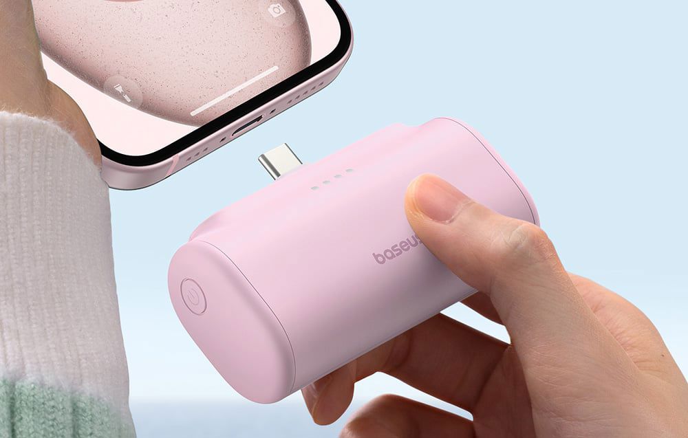 Powerbank Baseus Compact USB-C 5000mAh, 20W (pink)