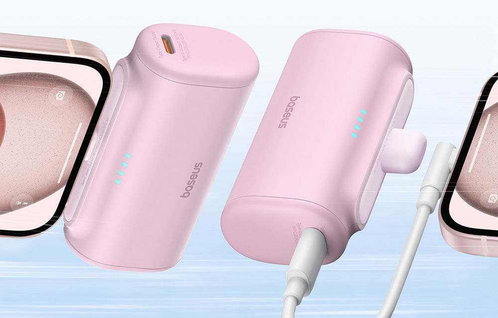 Powerbank Baseus Compact USB-C 5000mAh, 20W (pink)