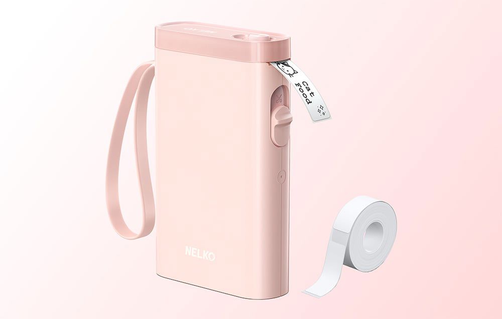 Nelko P21 thermal label printer (pink)