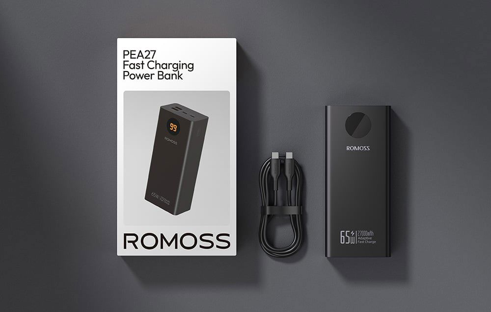 Powerbank Romoss PEA27S Pro 27000mAh 65W (black)