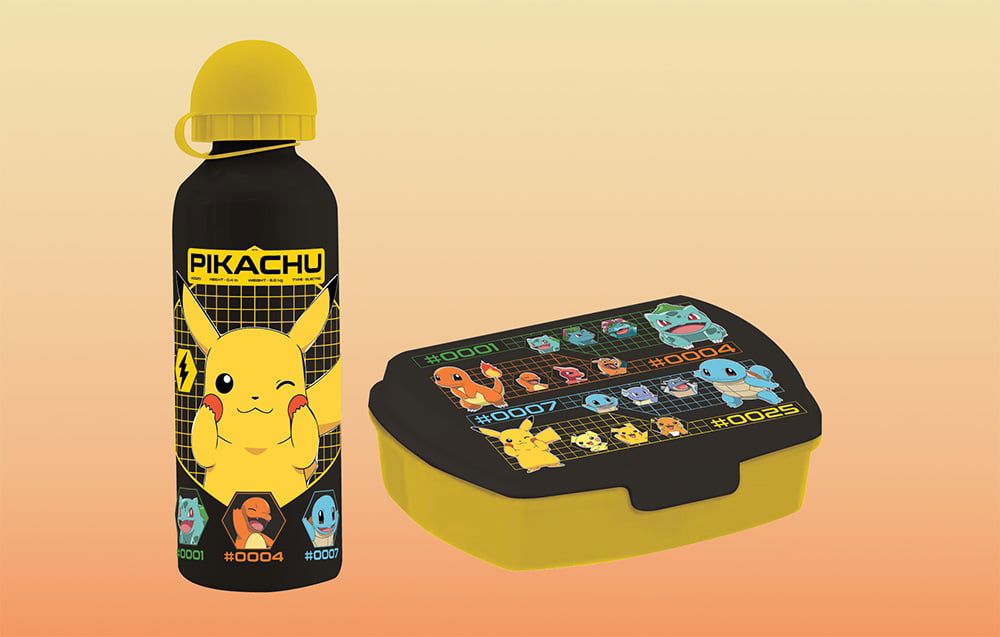 Lunch Box and Water Bottle Pokemon KiDS Licensing