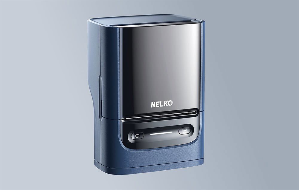 Nelko PM220 thermal label printer (blue)