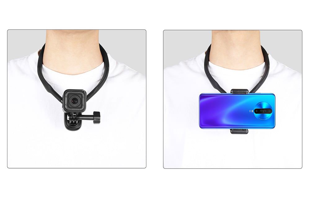 Neckband PULUZ with sports camera mounts