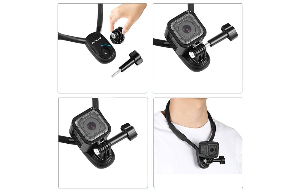 Neckband PULUZ with sports camera mounts