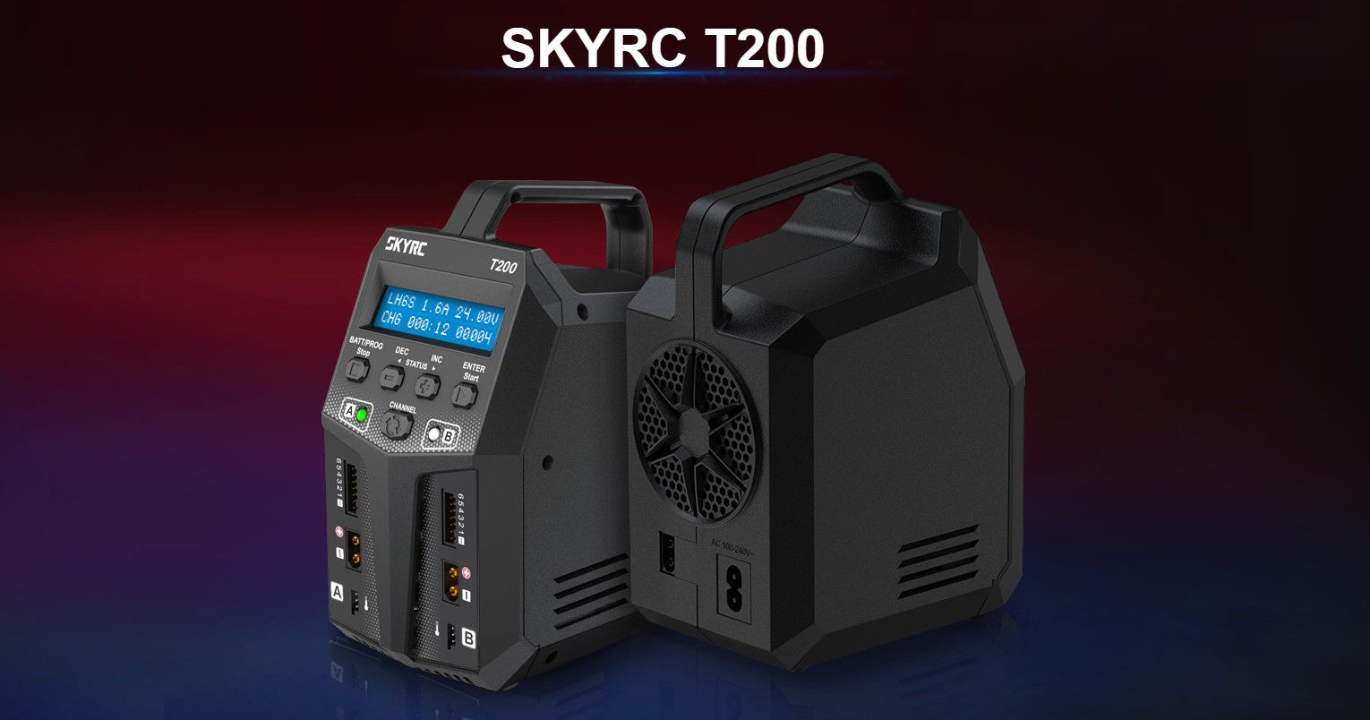 Oplader SkyRC T200 2 x 100W