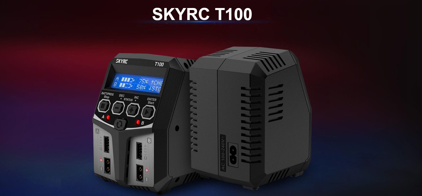 SkyRC T100 2 x 50W Lader