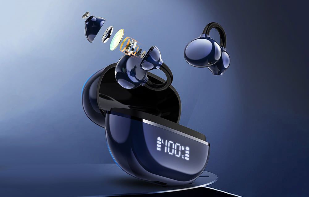 OWS LDNIO T09 in-ear headphones (dark blue)