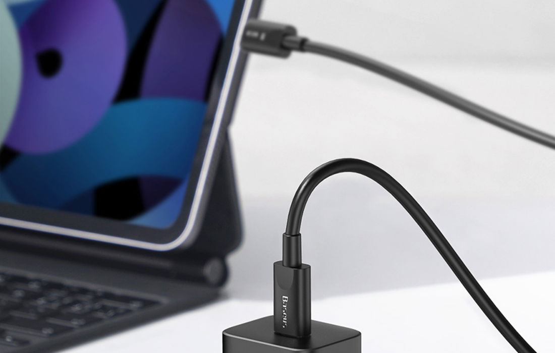 Baseus Super Si Quick Charger 1C 25W with USB-C cable for USB-C 1m (black)