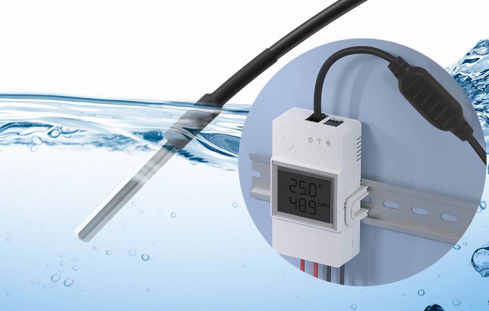 Waterproof temperature sensor Sonoff WTS01, RJ9 4P4C (THR316/320)