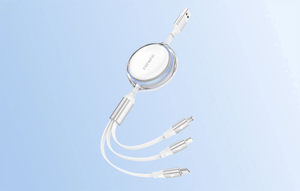 Foneng X113 3-in-1 Cable 1.1M White