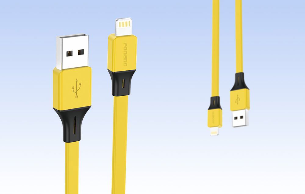 Foneng X96 USB-A to Lightning cable 2.4A, 1m (yellow)