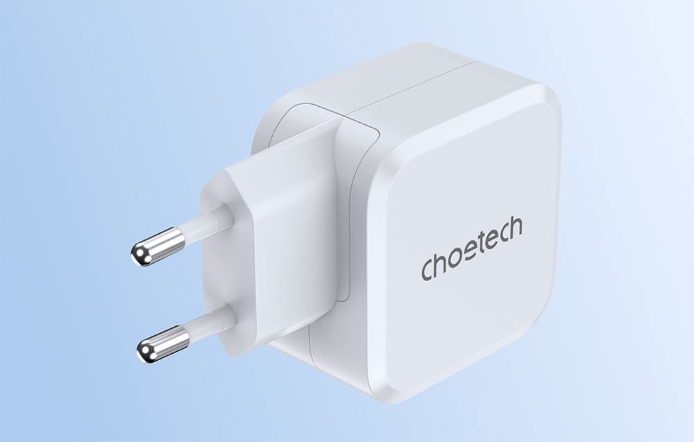 PD8007 USB-C PD45W power charger Choetech EU (white)